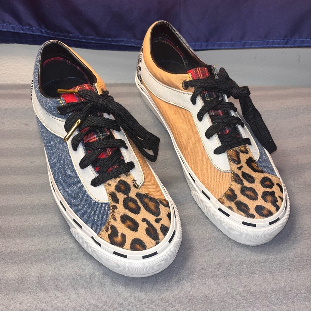 New Vans Bold Ni Denim Bender Leopard Size Men 6.5/ women 8 US unisex skateboard